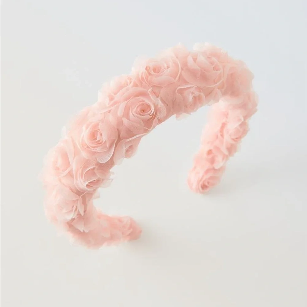 Zara pink BALLERINA COSTUME FLORAL HEADBAND